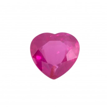 Hochfeines, loses Mosambik Rubin-Herz 3,06 cts. (nicht erhitzt).