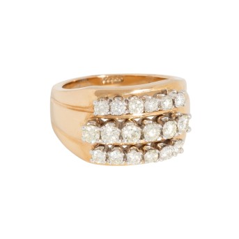 Ring mit 18 Brillanten,