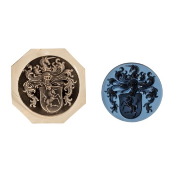 Lagenachat mit Wappengravur,