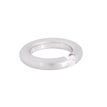 Tension ring with diamond, 