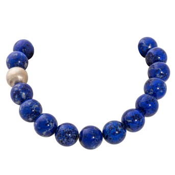 Edelsteinkette aus 19 Lapislazuli