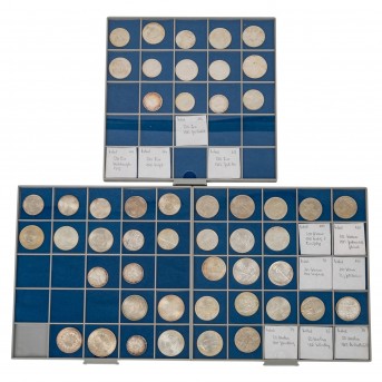 All world coins - collection with about 50 coins 