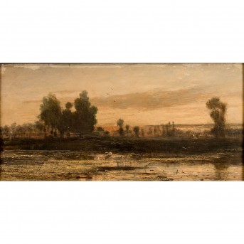 NADOR, AUGUST (XIX) 'Seelandschaft'