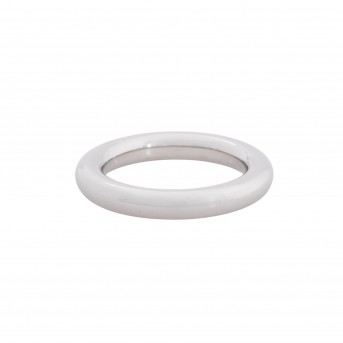 Hand-finished slip ring in PLATINUM 950,