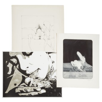 DREI GRAFIKEN MODERNER KÜNSTLER,