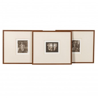 HERZIG, WOLFGANG (geb. 1941), 3 Radierungen,