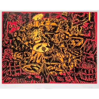 IMMENDORFF, JÖRG (1945-2007), "Café de Flore", 1997,