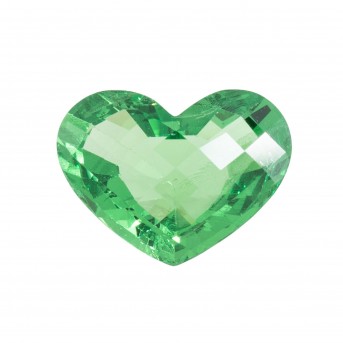 Loser Tsavorit 7,02ct, in Herzform