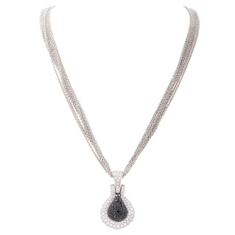 LEO PIZZO LEO PIZZO Anhänger/Clip mit schwarzen Diamanten und Brillanten ,