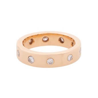 Ring mit 10 Brillanten