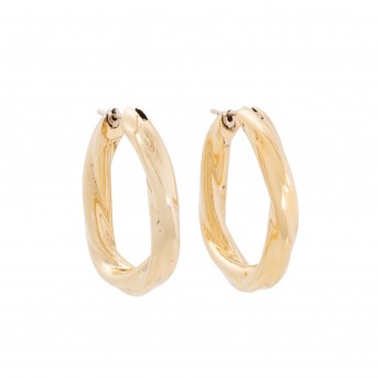 Paar Creolen, gedreht,