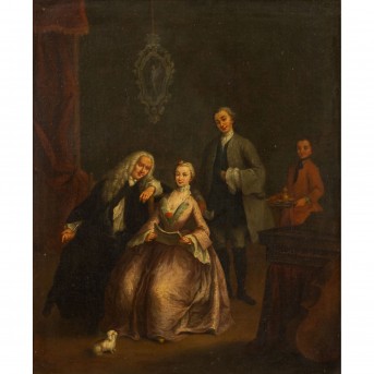 LONGHI, Pietro, WERKSTATT/ UMKREIS (P.L.: 1702 - 1785), 'Die Gesangsstunde',