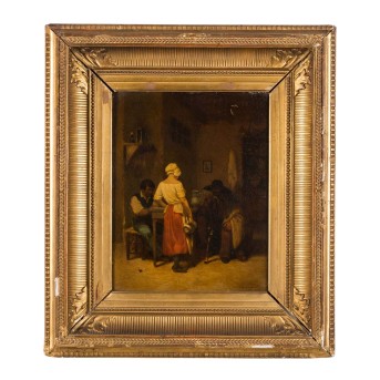 MALER/IN DES 19. JH., 'In der Wirtsstube', 1853,