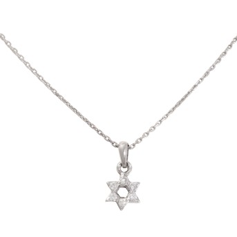 Star pendant with 6 diamonds,