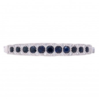 Armreif mit Saphiren und Brillanten