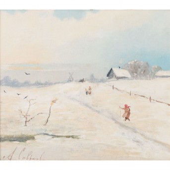 SAVRASOV, A., probably Aleksej Kondratevich (1830-1897), 'In Winter',