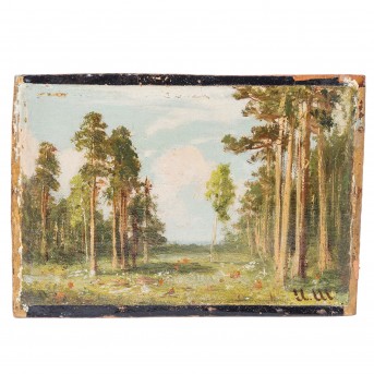 SCHISCHKIN, Ivan, ATTRIBUIERT (I. Sch.: 1832-1898), 'Landscape with Forest Clearing',