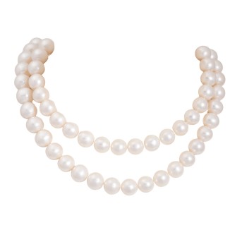Endlos Perlkette mit 159 Süßwasserperlen,