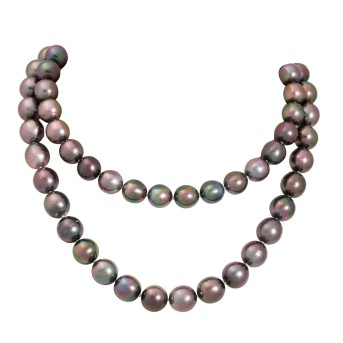 Perlenkette mit 111 Tahitiperlen,
