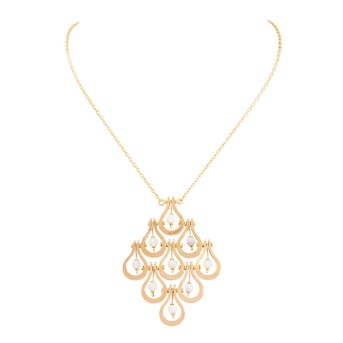 Collier mit beweglich gestaltetem Mittelteil