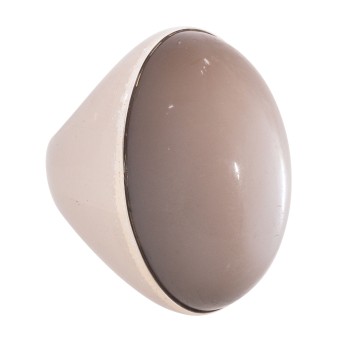 Ring with moonstone, 32 x 20 mm, 