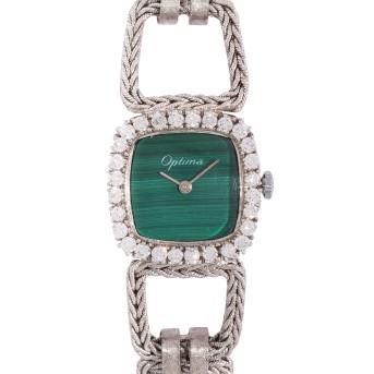 OPTIMA ladies' jewelry watch with diamonds weighing approx. 1 ct, 