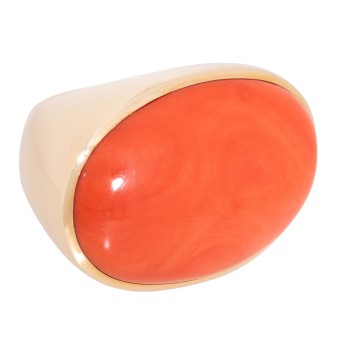 GÜNTER KRAUSS GÜNTER KRAUSS Ring mit feiner Koralle,