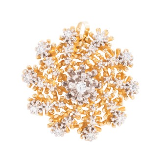 GOLDBAUR GOLDBAUR Anhänger mit Brillanten zus. ca. 0,6 ct,