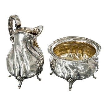 DEUTSCHLAND, 2-tlg. Rahmset, 925 Silber, 20. Jh.