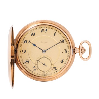 INVAR INVAR Ultraflache Savonette Taschenuhr.
