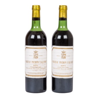 1975 CHÂTEAU PICHON LONGUEVILLE COMTESSE DE LALANDE Pauillac 2 Flaschen,