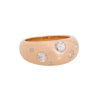 GÜNTER KRAUSS Ring mit Diamanten von zus. ca. 0,62 ct,