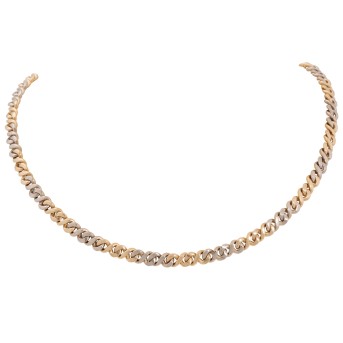 Link chain, flat, polished,