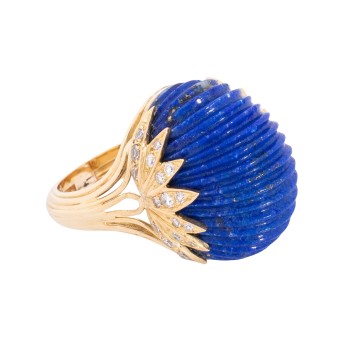 SCHILLING SCHILLING Ring mit formgeschliffenem Lapislazuli,