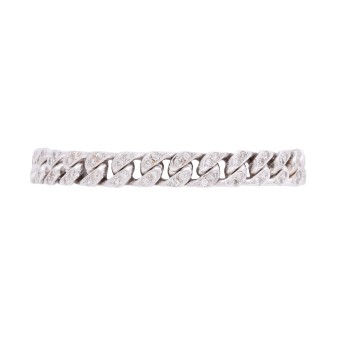 Panzerarmband mit 108 Brillanten,