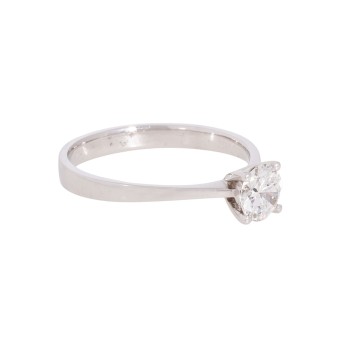 Solitaire ring, with brilliant-cut diamond 1.02 ct. 