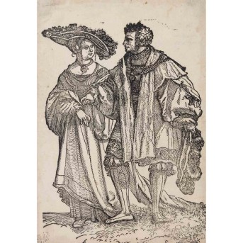 SCHÄUFELEIN, HANS LEONHARD (um 1480- um 1540), 'Tanzendes Paar',