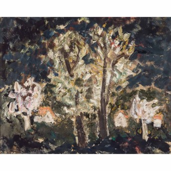 STEMMLER-KOREF-MUSCULUS, GERTRUD (1899-1972), 'Blühende Bäume im Garten',