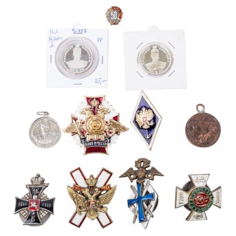 Russland - Konvolut an Medaillen, Ehrenzeichen und Ausbildungsabzeichen 19./20. Jh.,
