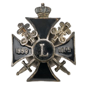 Russland - Offiziersabzeichen zum 50. Jahrestag des Endes vom Kaukasus Krieg 1859-1909,