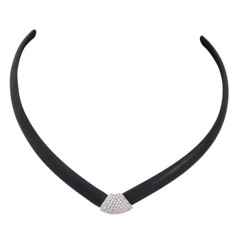 BUNZ BUNZ Kautschukreif mit Platin- Diamantmittelteil,