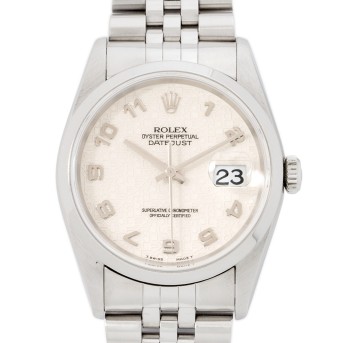 ROLEX Datejust 36 'Computer Jubilee Dial' Ref 16200 men's watch. Box and papers. 