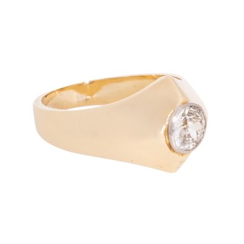 Ring with old-cut diamond of approx. 0.60 ct, 