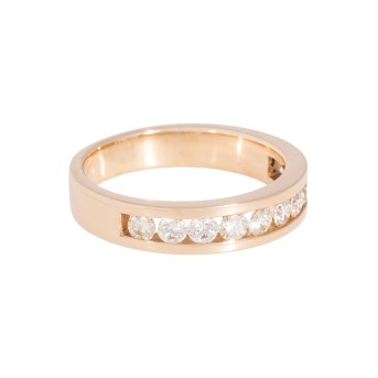 Memoirering mit 10 Brillanten zus. ca. 0,80 ct,