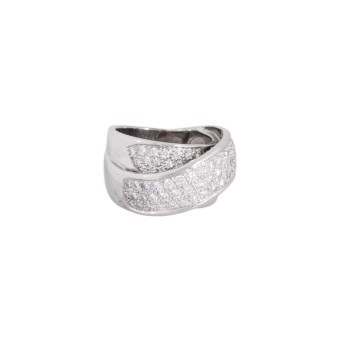 Ring with 85 brilliant-cut diamonds,