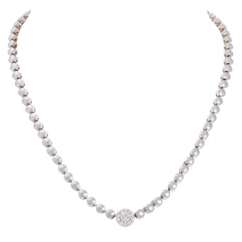 WEMPE BY KIM WEMPE BY KIM 'Blu Krone' Collier mit 11 Brillanten,