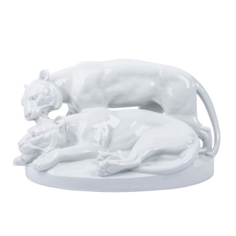 FRAUREUTH FRAUREUTH KUNSTABTEILUNG 'Tigergruppe', um 1920.