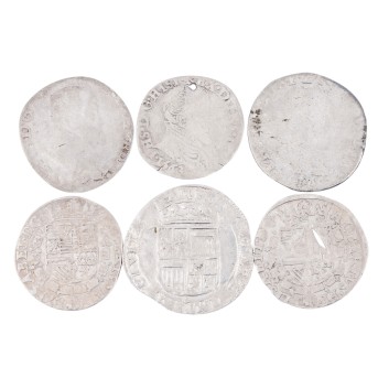 Spanische Niederlande - 6 x Ausgaben des späten 16. Jahrhunderts,