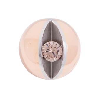 BUNZ BUNZ DESIGN Kugelanhänger mit Brillant ca. 0,84 ct (graviert),