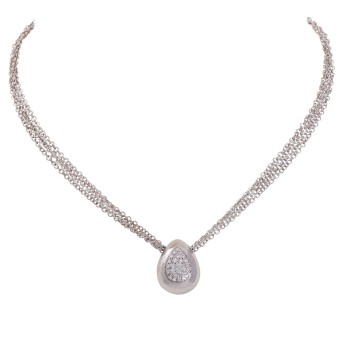 Kette und Anhänger mit 27 Brillanten